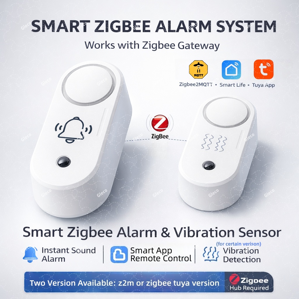 Home Security Siren - Alarme sirène Zigbee avec détection de