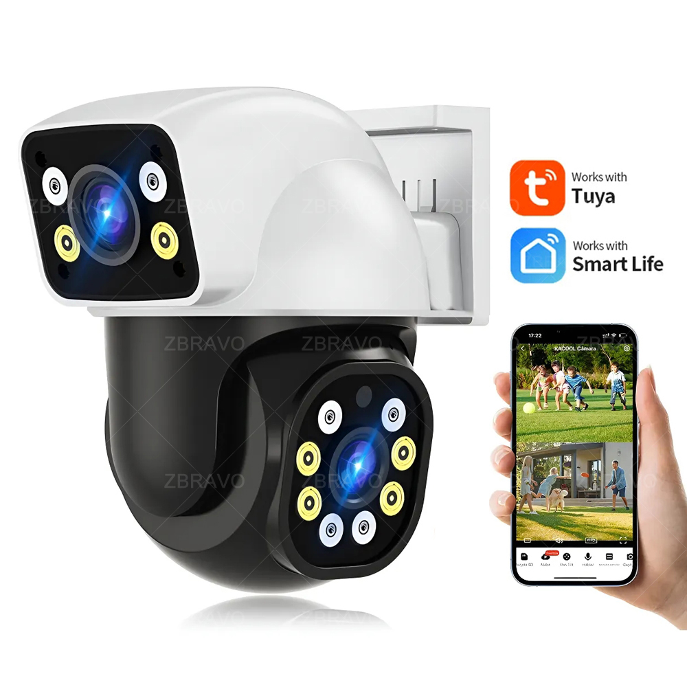 Home Security Siren - Caméra extérieure WiFi Smartlife 8MP Tuya,