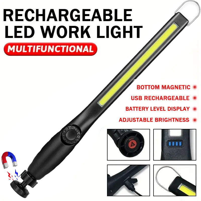 Home Security Jobs - Lampe de travail LED rechargeable par