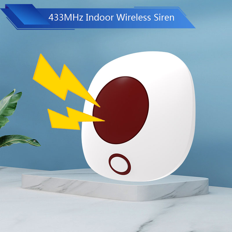 Home Security Siren - Sirène sans fil d'intérieur 433MHz, système