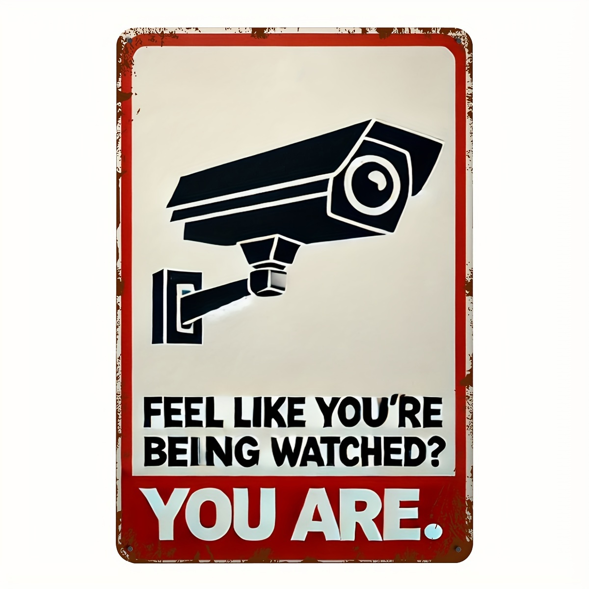 Home Security With Camera - Panneau d'avertissement de caméra de sécurité