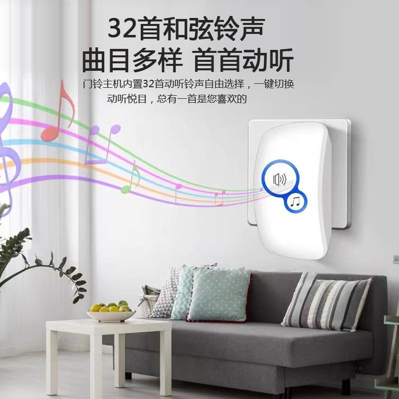Home Security Bell - Sonnette sans fil d'accueil pour invités