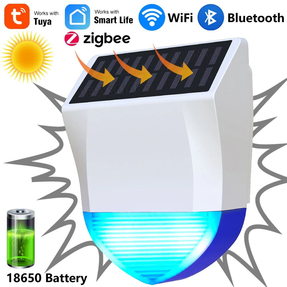 Home Security Siren - Tuya – sirène intelligente pour Zigbee/Wifi,
