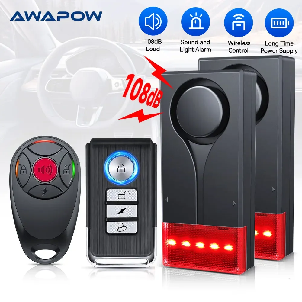 Home Security System Installation - Awapow alarme de Vibration antivol de