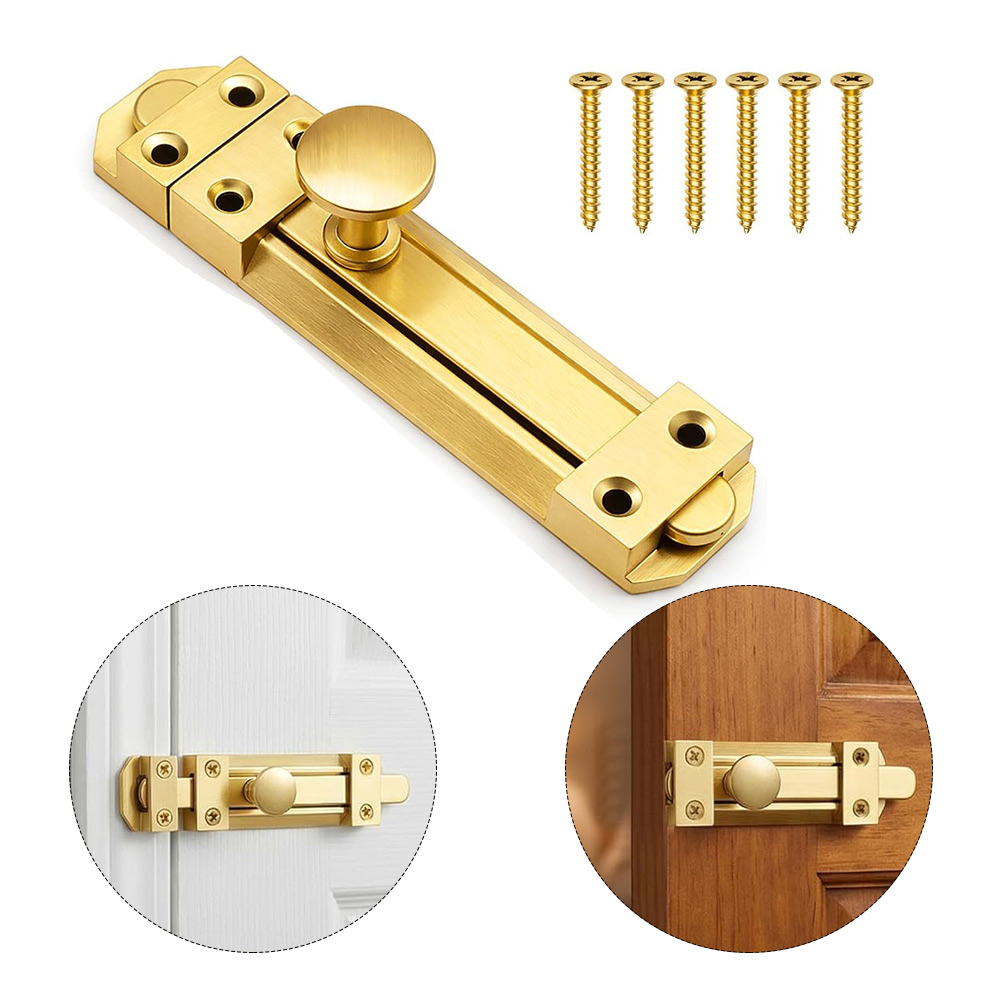 Home Security For Doors - Serrure de porte coulissante en laiton