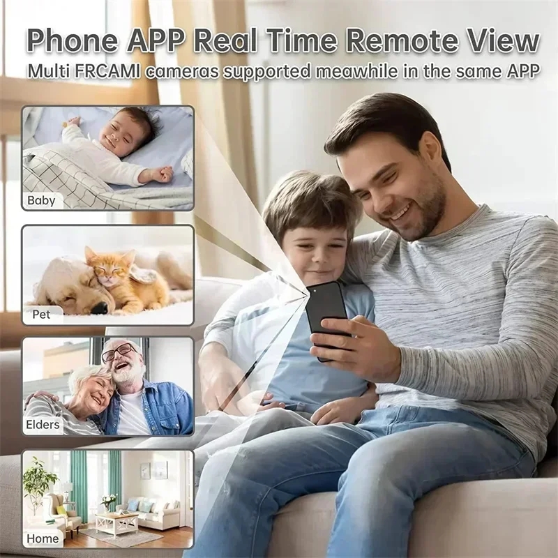 Home Security Bell - Mini caméra A9 WiFi sans fil,