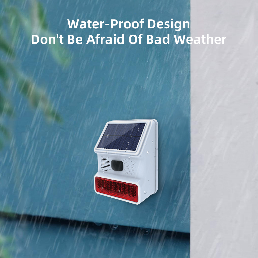 Sirène stroboscopique solaire  - Home Security Siren avis et prix