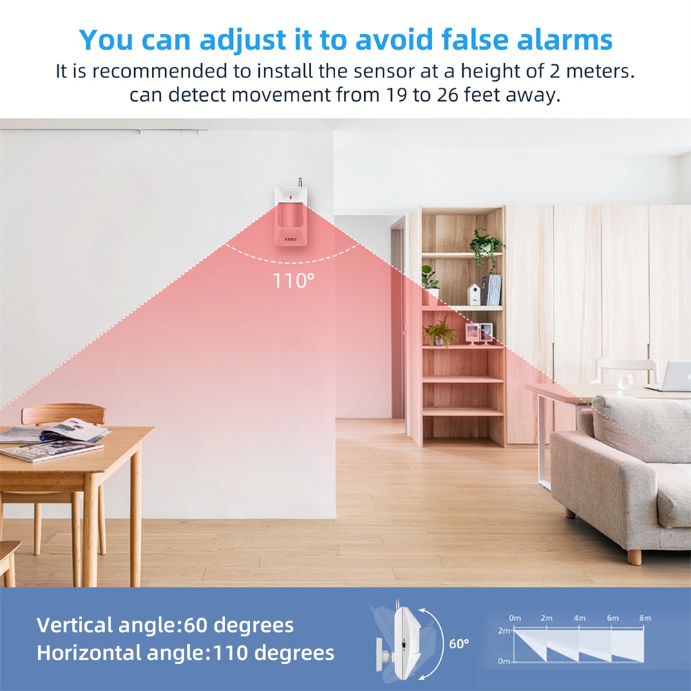 KERUI-Détecteur de mouvement s - Home Security System Installation avis et prix