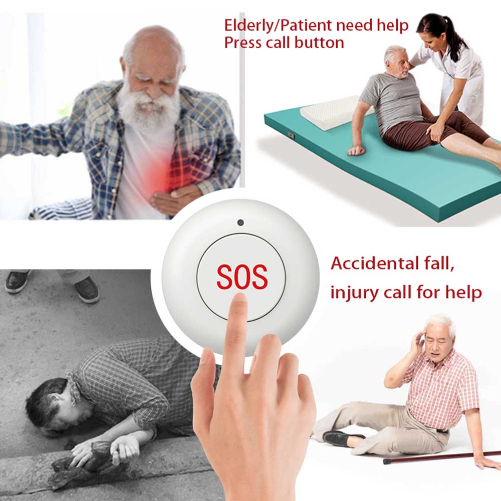 Bouton SOS sans fil, sonnette  - Home Security Siren avis et prix