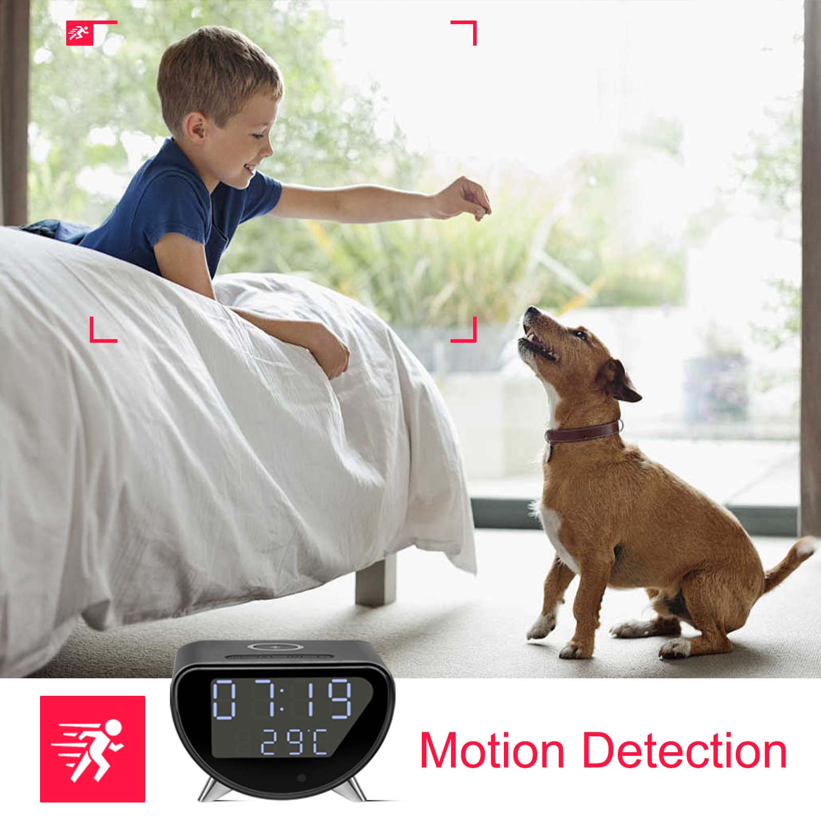 Caméra horloge WiFi avec charg - Hidden Camera Clock avis et prix