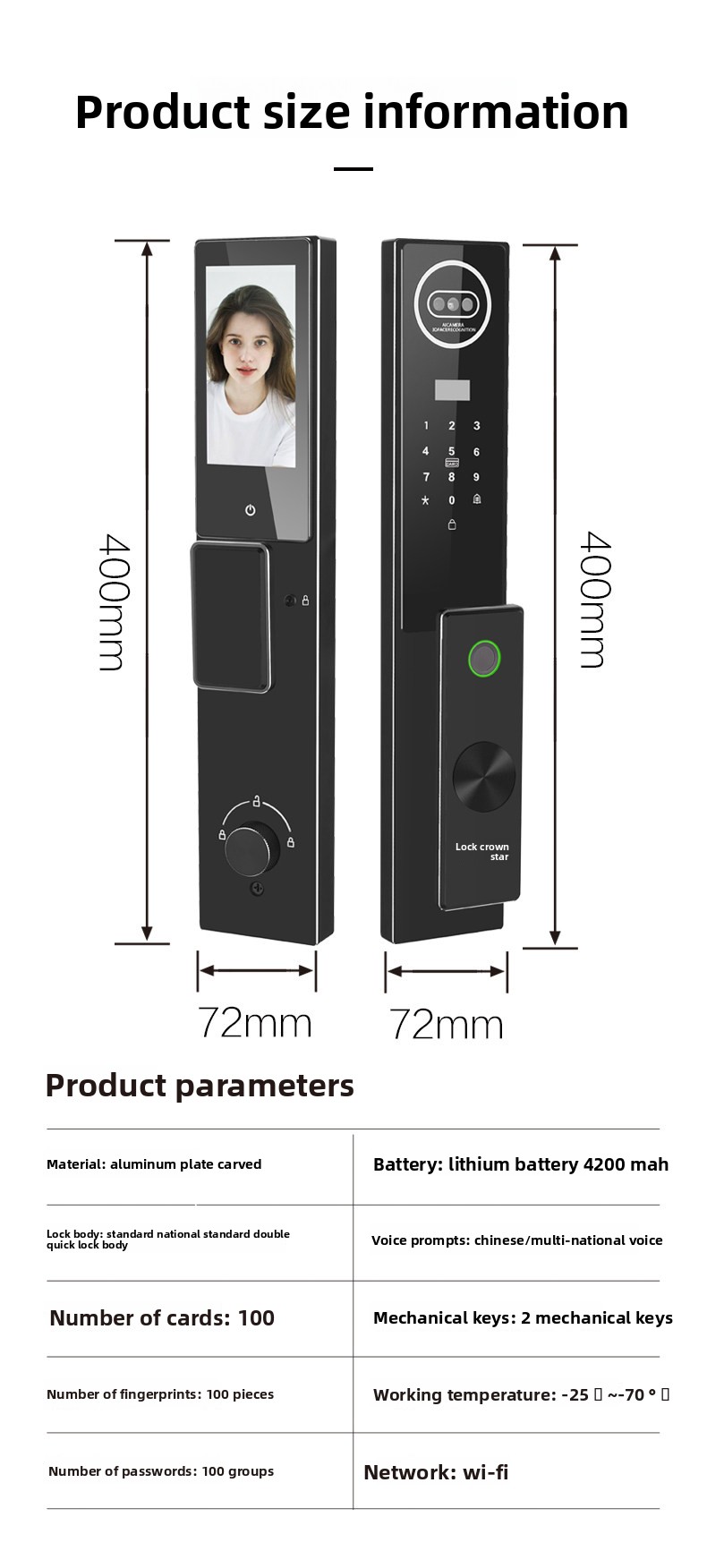 Système de Serrure de Porte In - Home Security Lock System avis et prix
