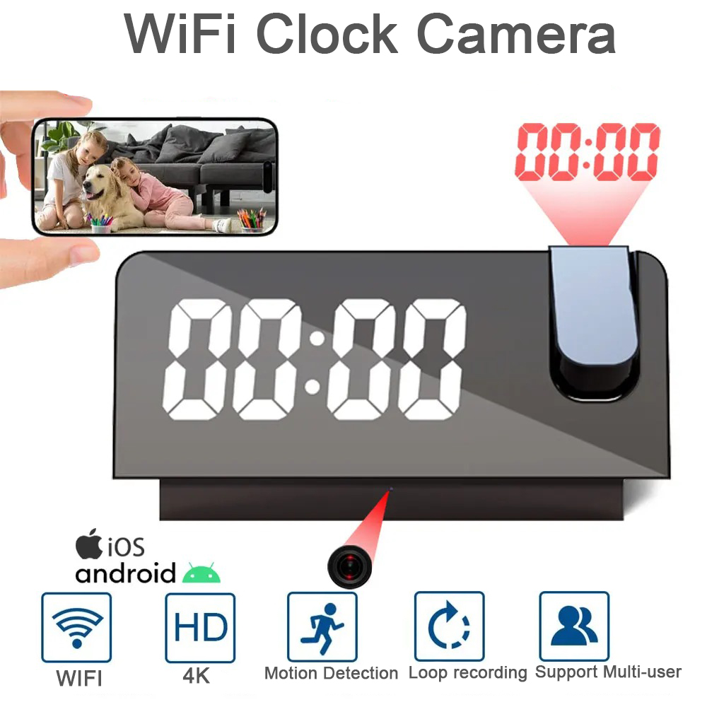 Caméra de surveillance 4K HD a - Hidden Camera Clock avis et prix