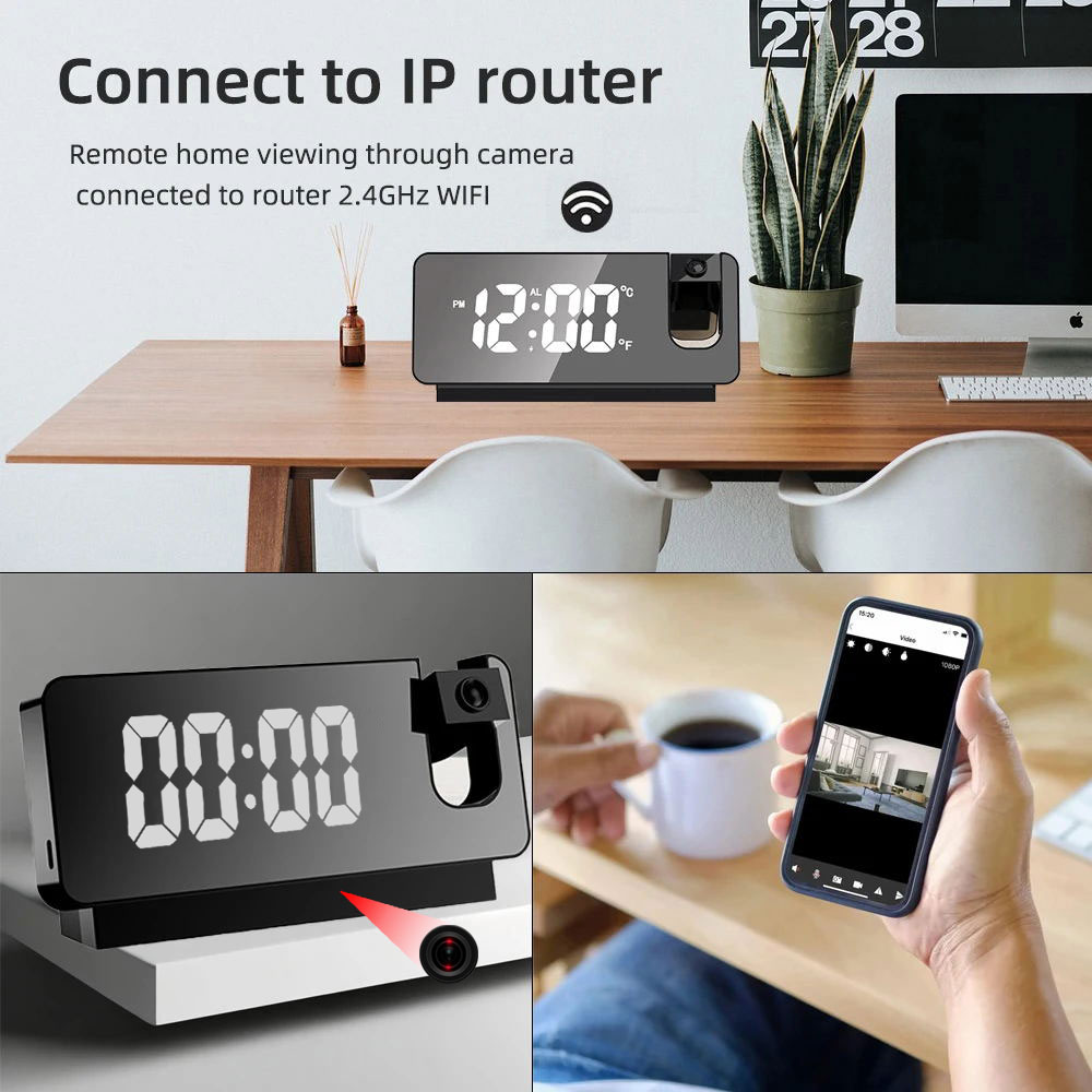 Caméra de surveillance 4K HD a - Hidden Camera Clock avis et prix