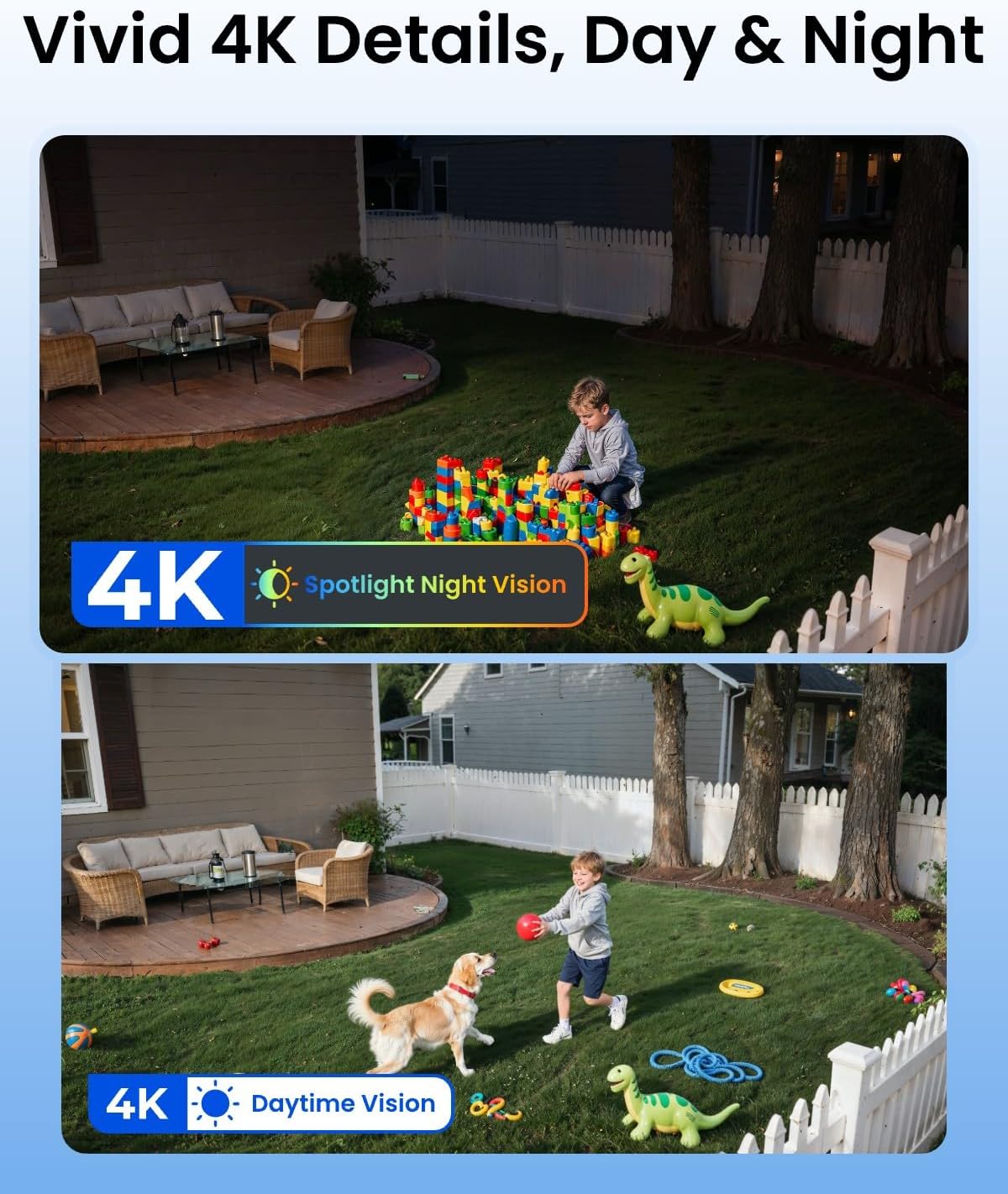 Caméra de sécurité solaire 4K  - Home Security No Subscription avis et prix
