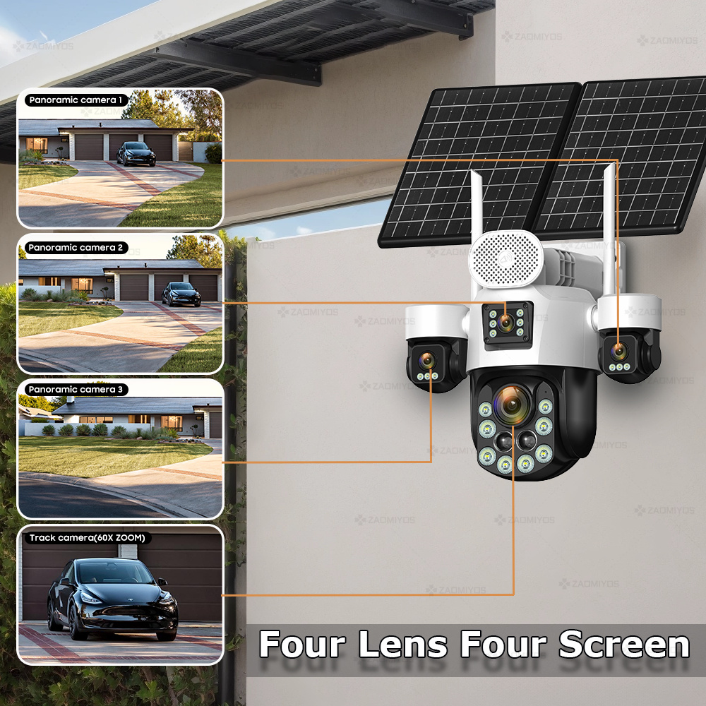 4 objectifs extérieurs 360° °  - Home Security And Cctv avis et prix