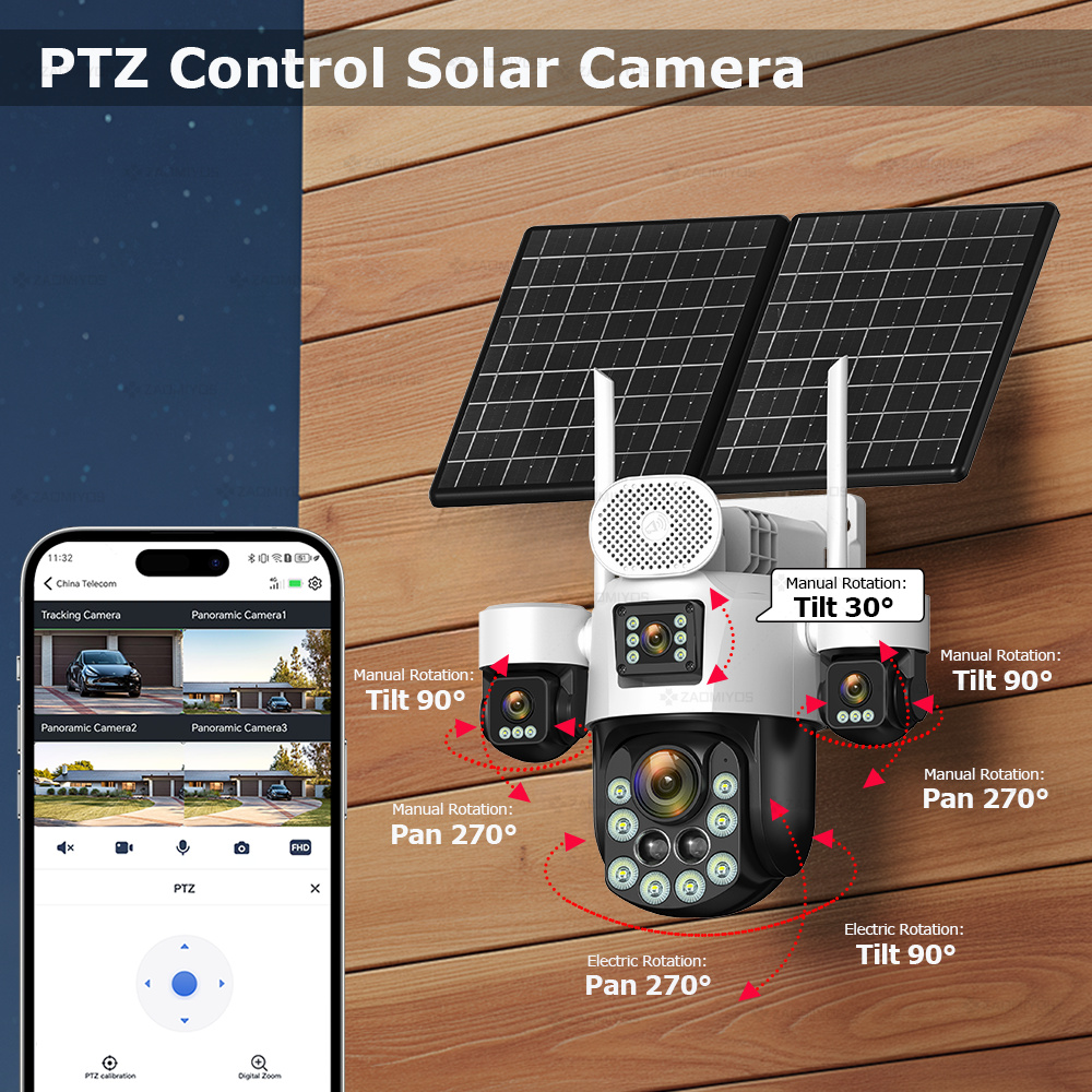 4 objectifs extérieurs 360° °  - Home Security And Cctv avis et prix