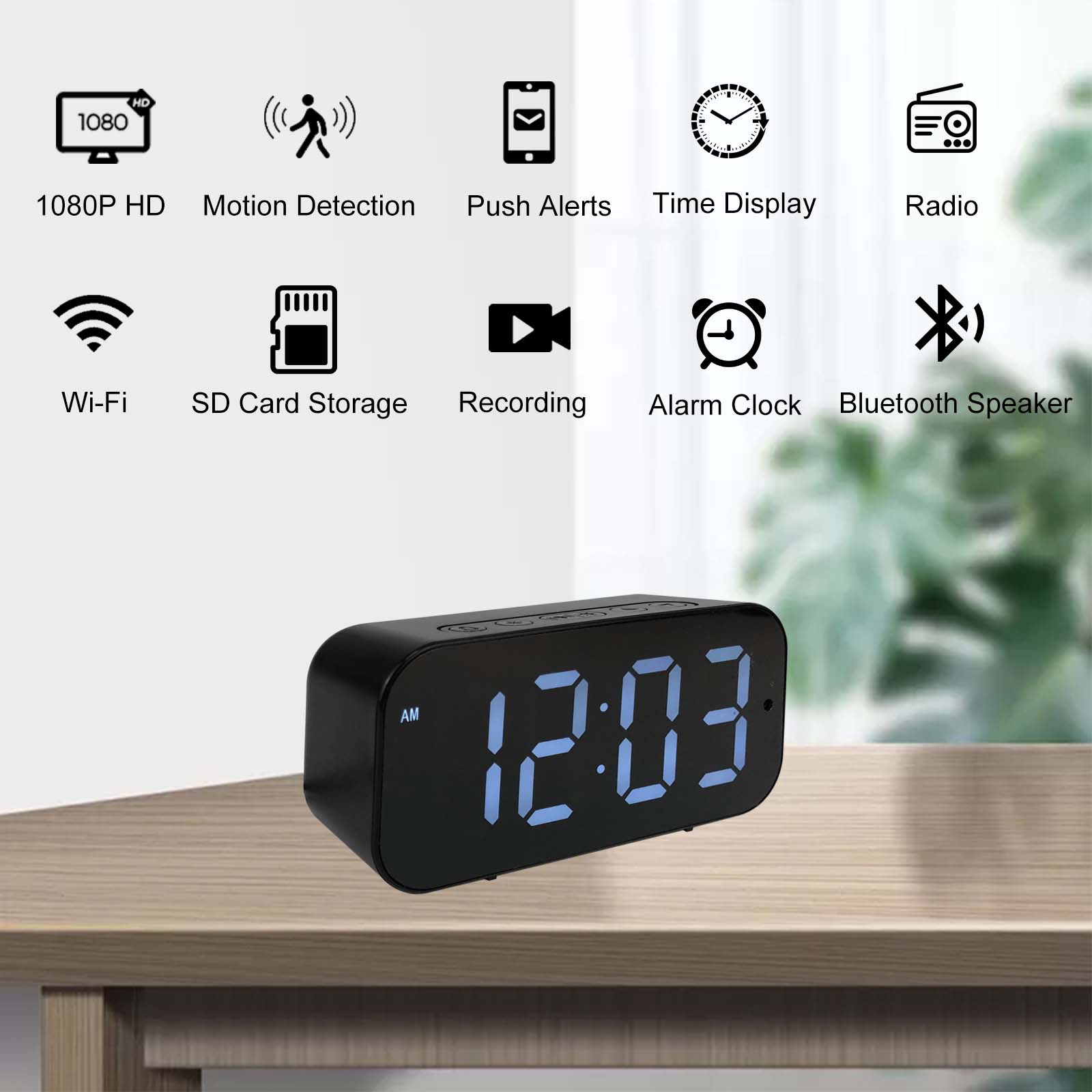 Caméra horloge Wi-Fi avec HD 1 - Hidden Camera Clock avis et prix