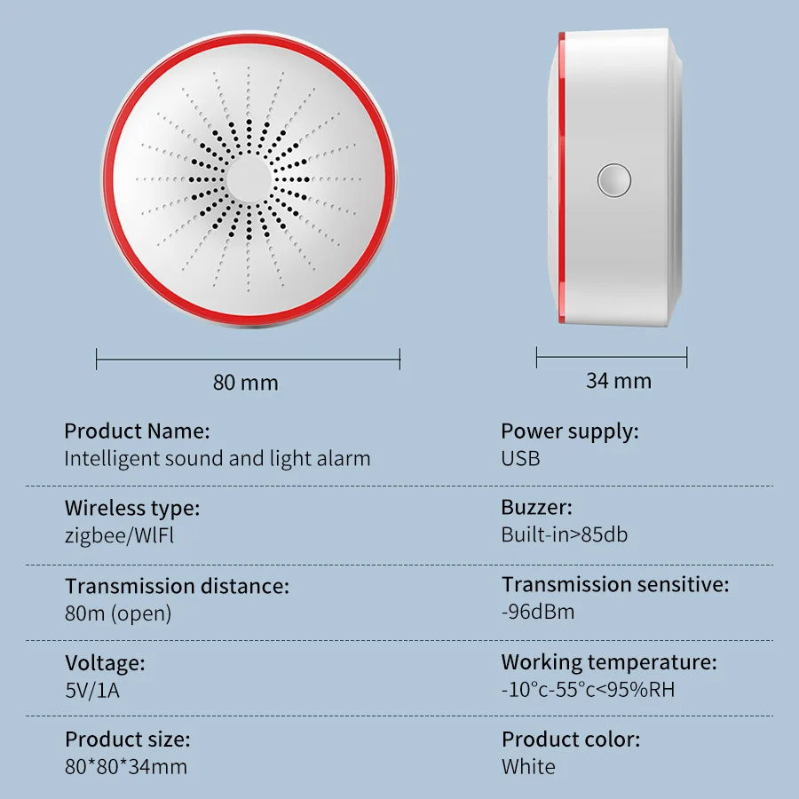 Sirène d'alarme intelligente T - Home Security Siren avis et prix