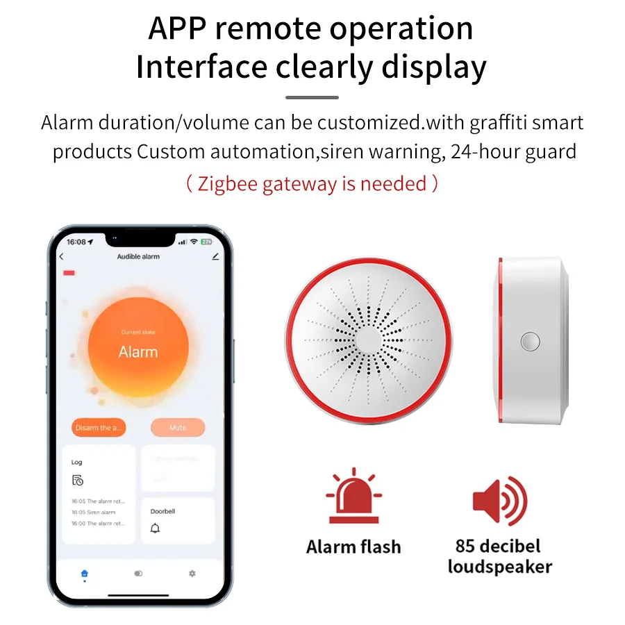 Sirène d'alarme intelligente T - Home Security Siren avis et prix