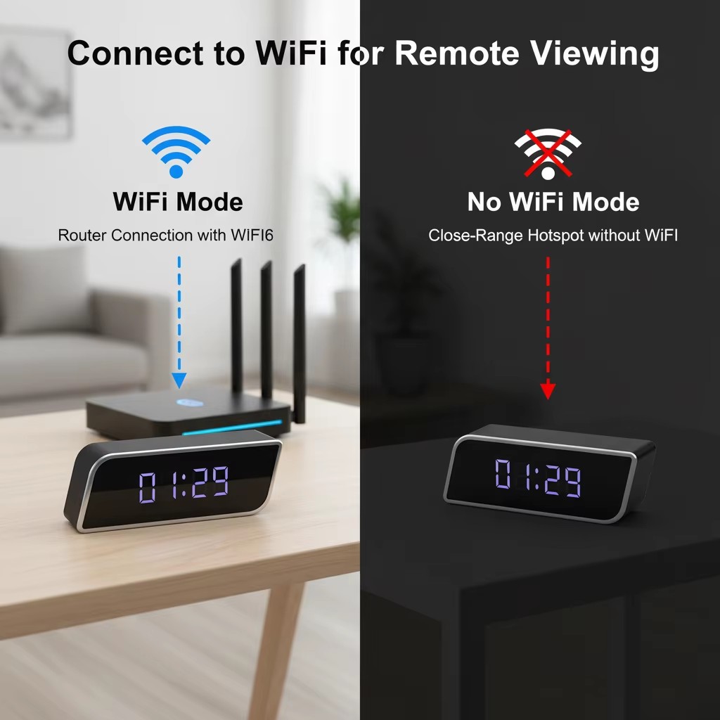 Caméra horloge numérique 1080P - Hidden Camera Clock avis et prix