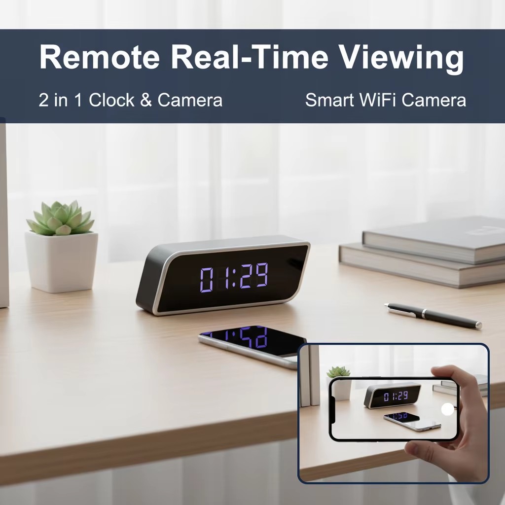 Caméra horloge numérique 1080P - Hidden Camera Clock avis et prix