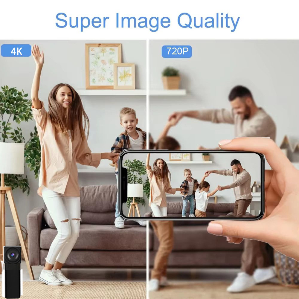 Mini caméra WiFi HD 4K, prend  - Hidden Camera Clock avis et prix