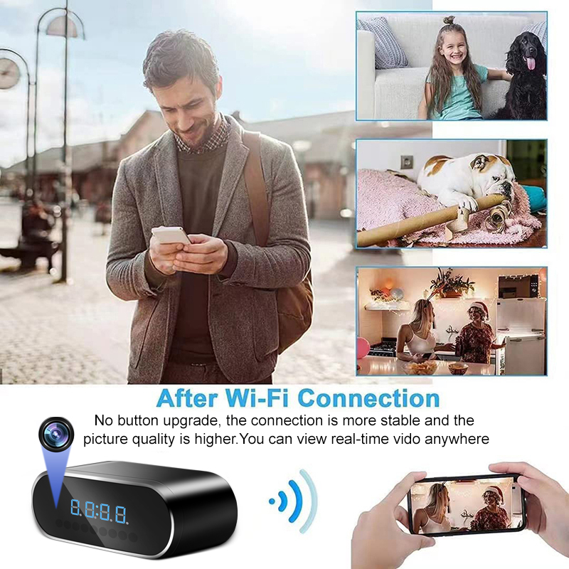Mise à niveau 2500mAh 1080P Mi - Hidden Camera Clock avis et prix