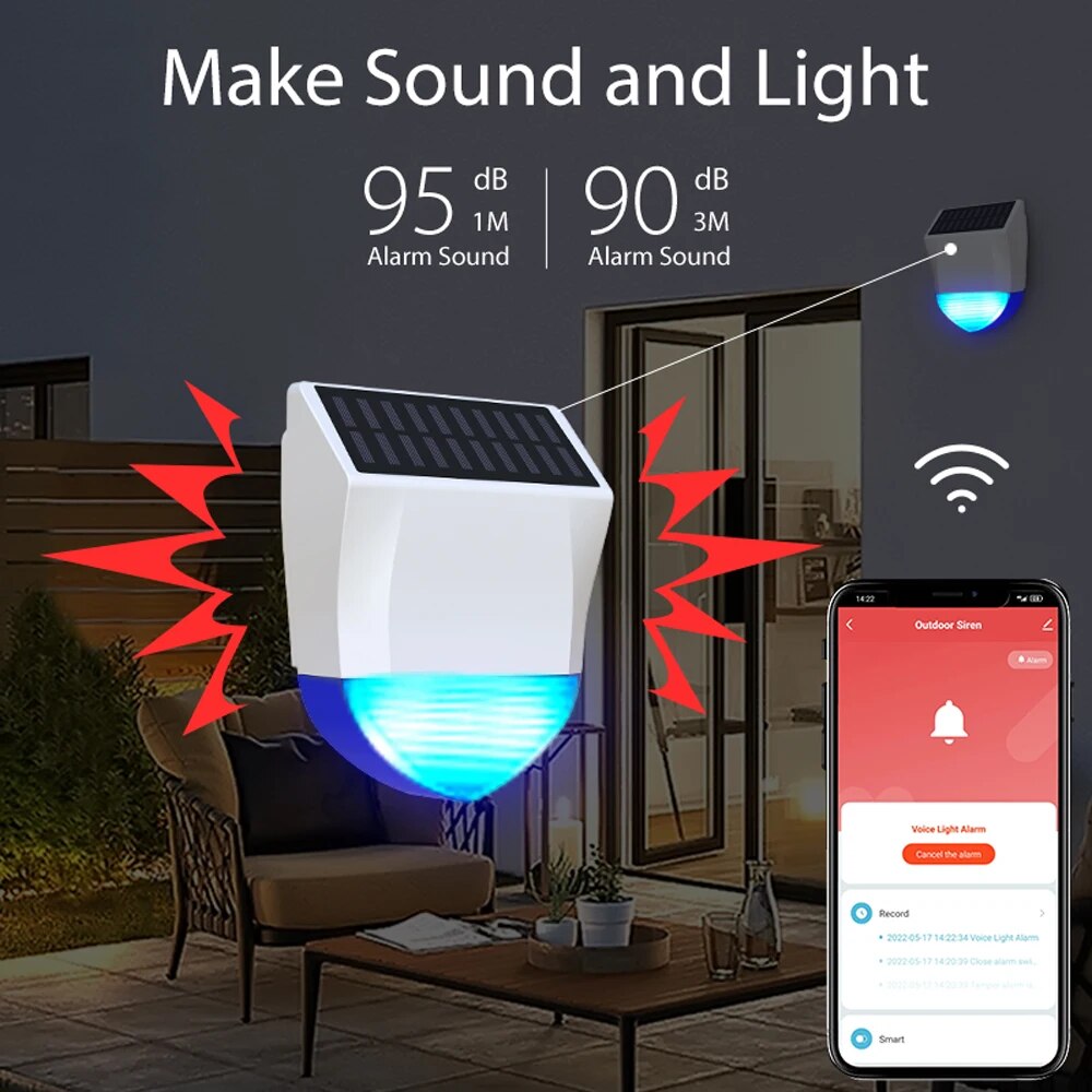 Tuya – sirène intelligente pou - Home Security Siren avis et prix
