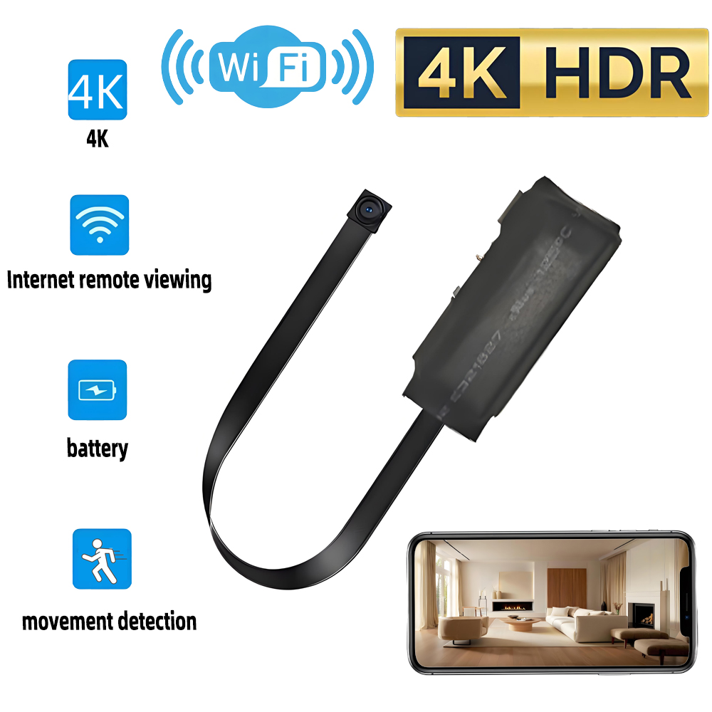 Mini caméra WiFi HD 4K, vision - Hidden Camera Clock avis et prix