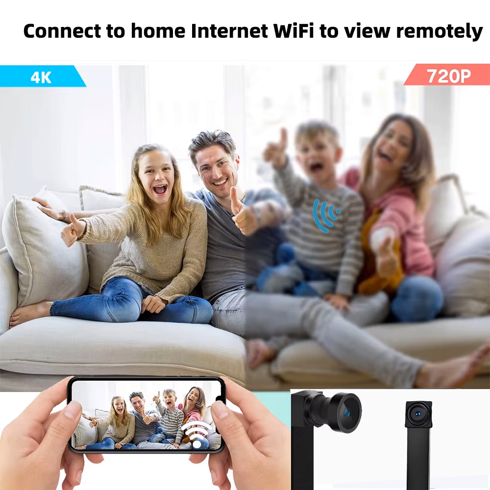 Mini caméra WiFi HD 4K, vision - Hidden Camera Clock avis et prix