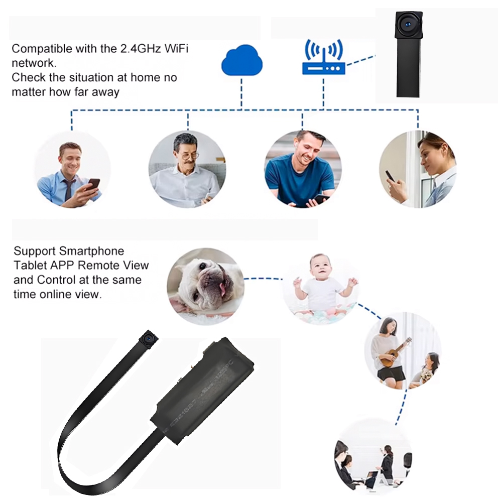 Mini caméra WiFi HD 4K, vision - Hidden Camera Clock avis et prix