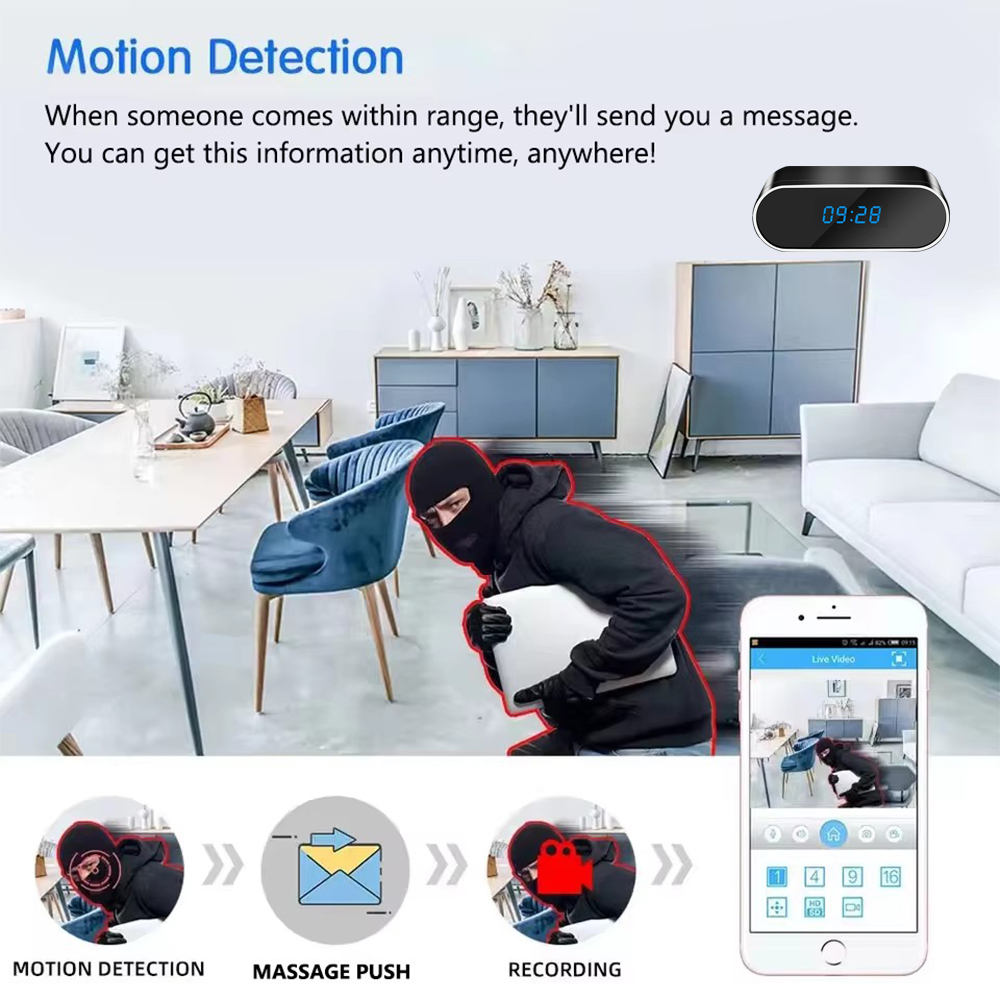 Nouvelle caméra mini-ventilate - Hidden Camera Clock avis et prix