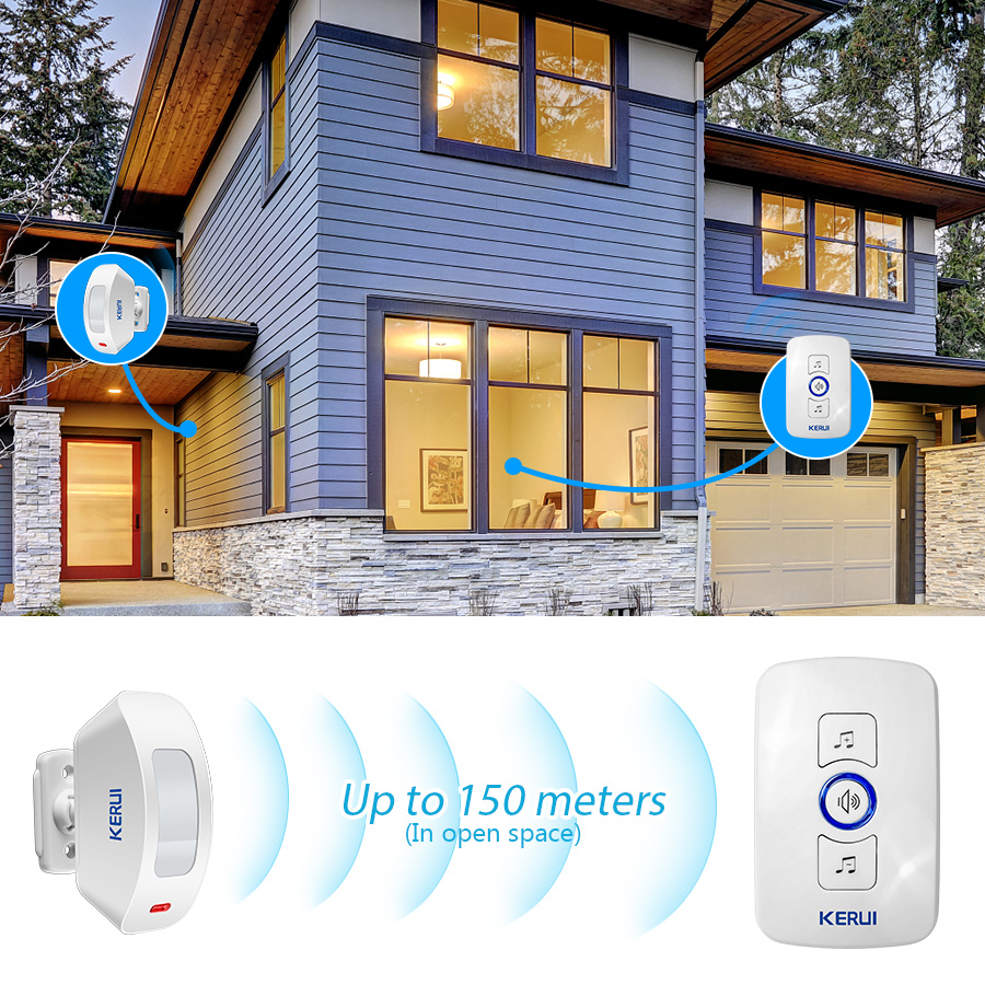 KERUI sonnette sans fil sécuri - Home Security Bell avis et prix