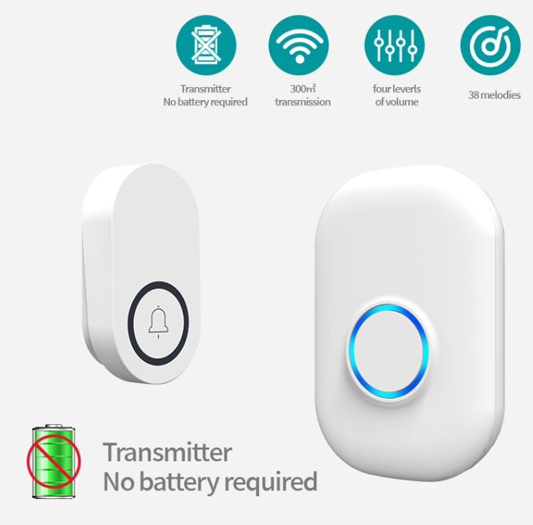 58 sonnette auto-alimentation  - Home Security Bell avis et prix