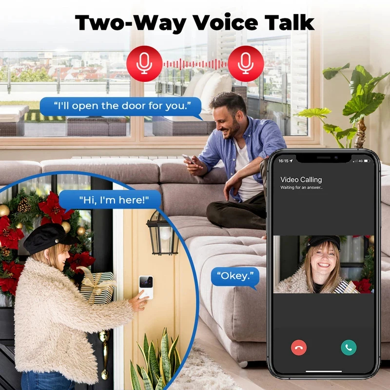 Sonnette vidéo WiFi pour maiso - Home Security System Installation avis et prix