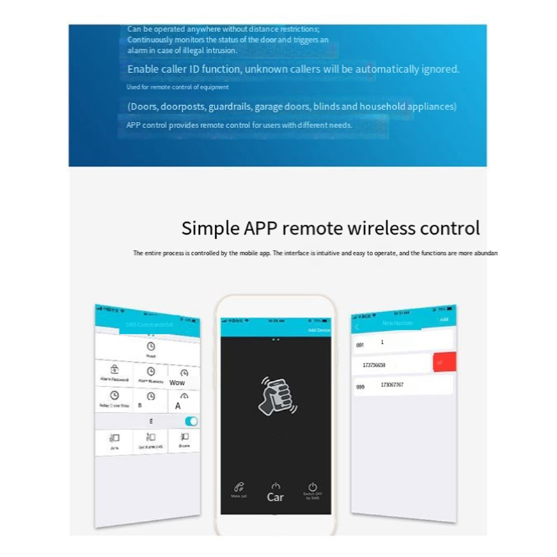 Ouvre-porte GSM B04C-RTU5024,  - Home Security For Doors avis et prix