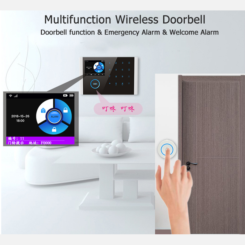 Nouveau bouton de sonnette de  - Home Security System Installation avis et prix