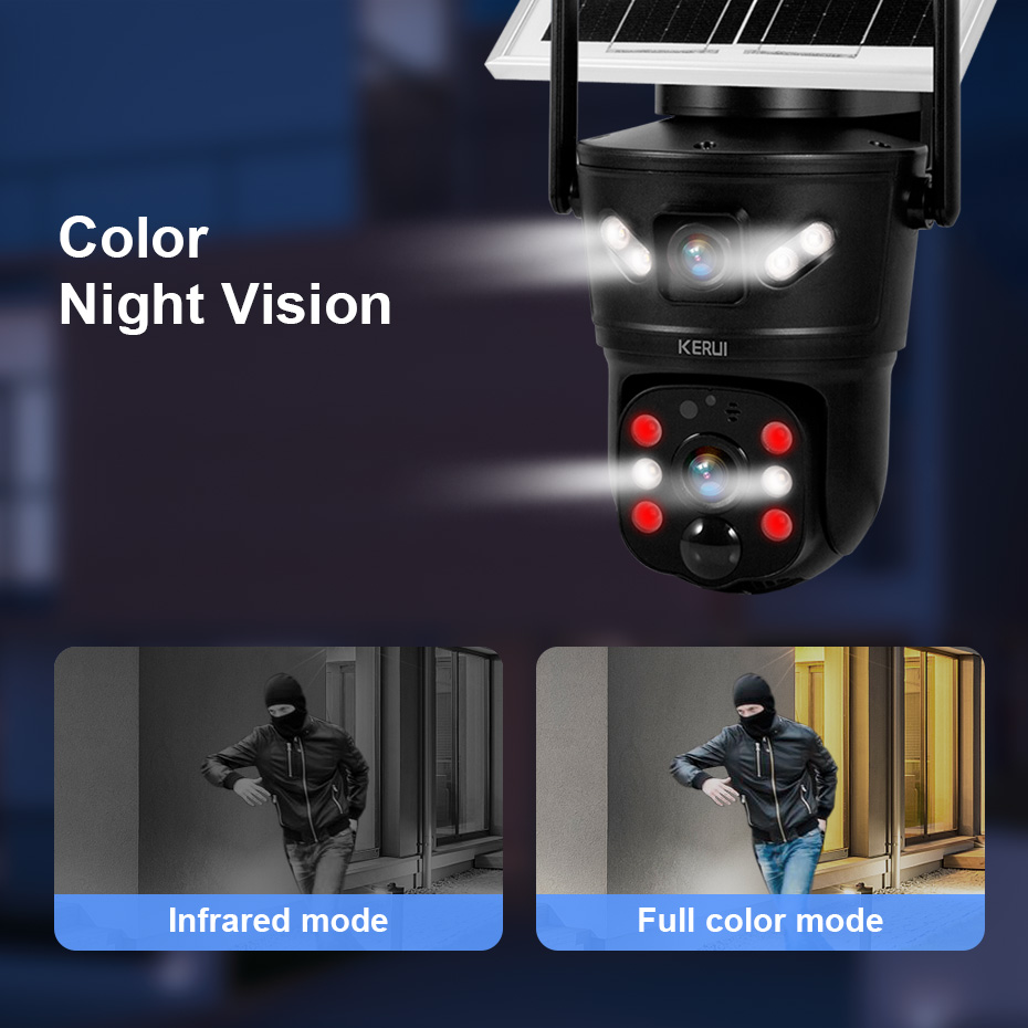 KERUI Caméra solaire extérieur - Home Security And Cctv avis et prix