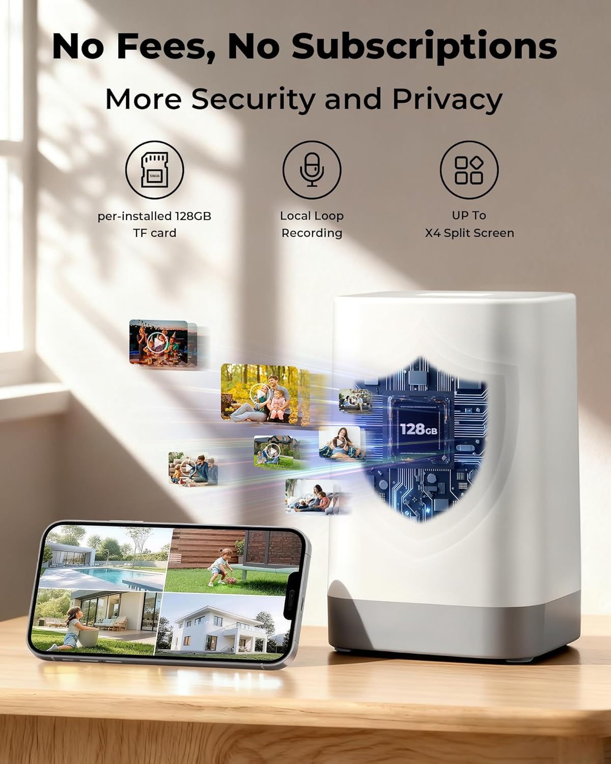 Caméras de sécurité extérieure - Home Security No Subscription avis et prix