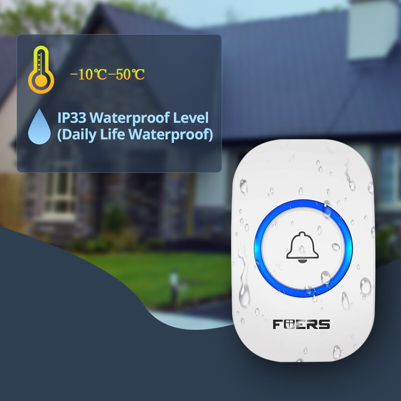 Fuers-Sonnette de porte sans f - Home Security Bell avis et prix