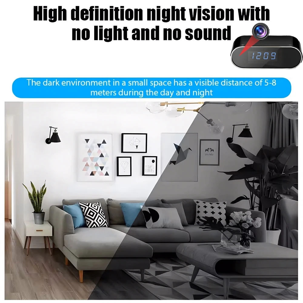 Nouvelle Mini caméra WiFi 4KHD - Hidden Camera Clock avis et prix