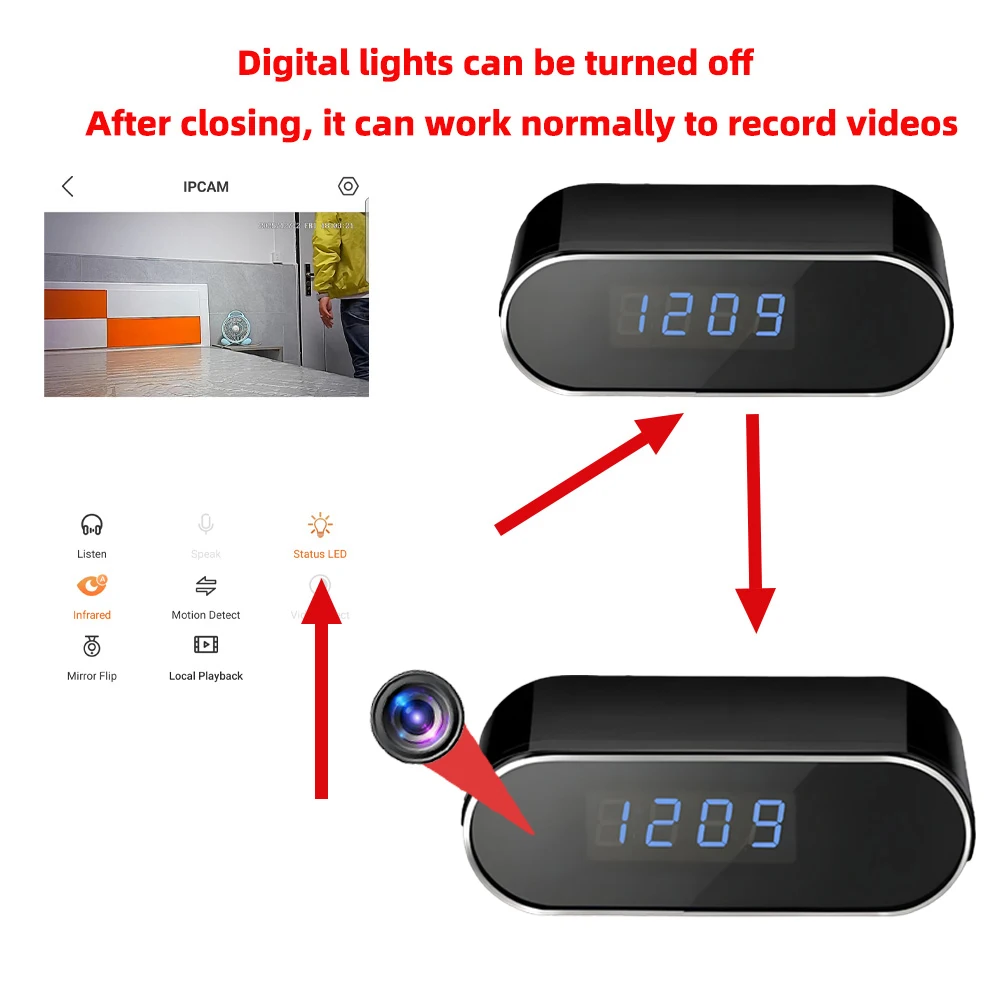Nouvelle Mini caméra WiFi 4KHD - Hidden Camera Clock avis et prix
