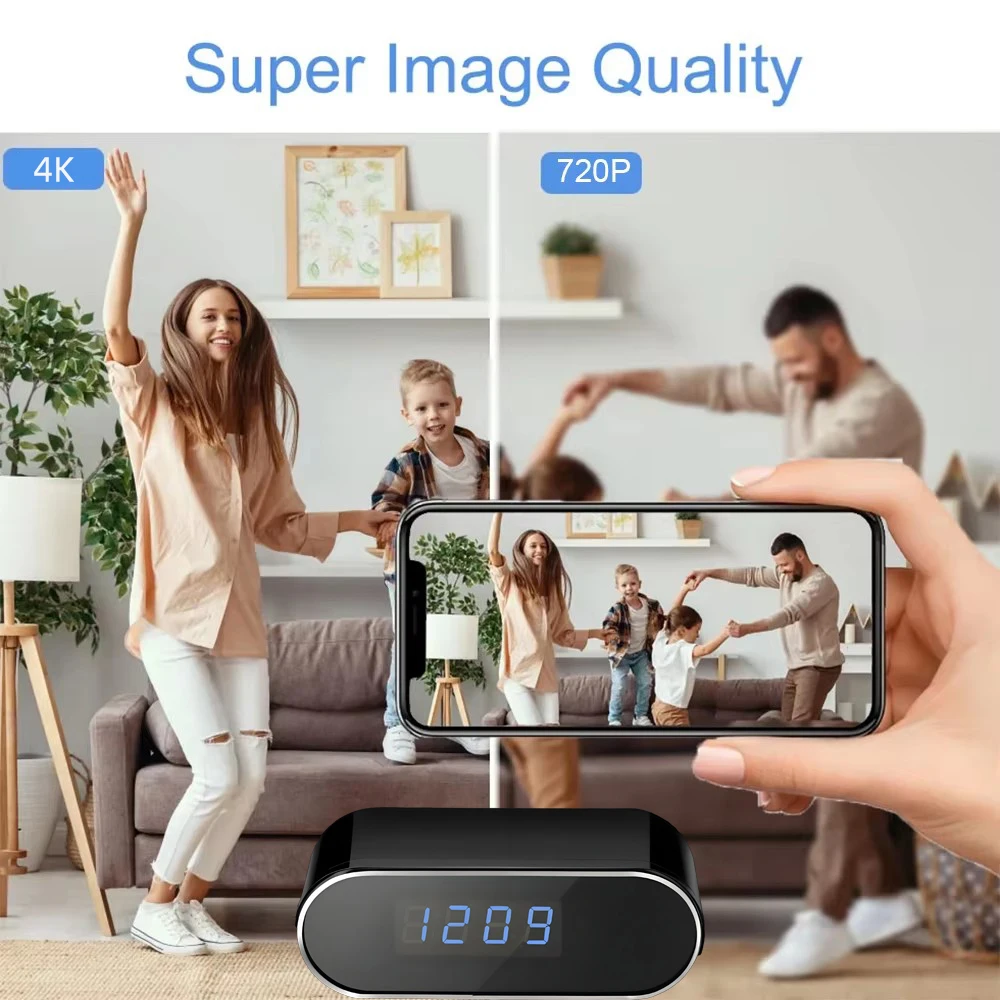 Nouvelle Mini caméra WiFi 4KHD - Hidden Camera Clock avis et prix