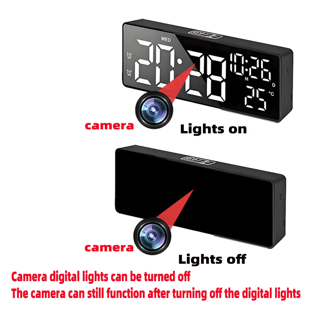 Mini caméra HD 4K, prend en ch - Hidden Camera Clock avis et prix
