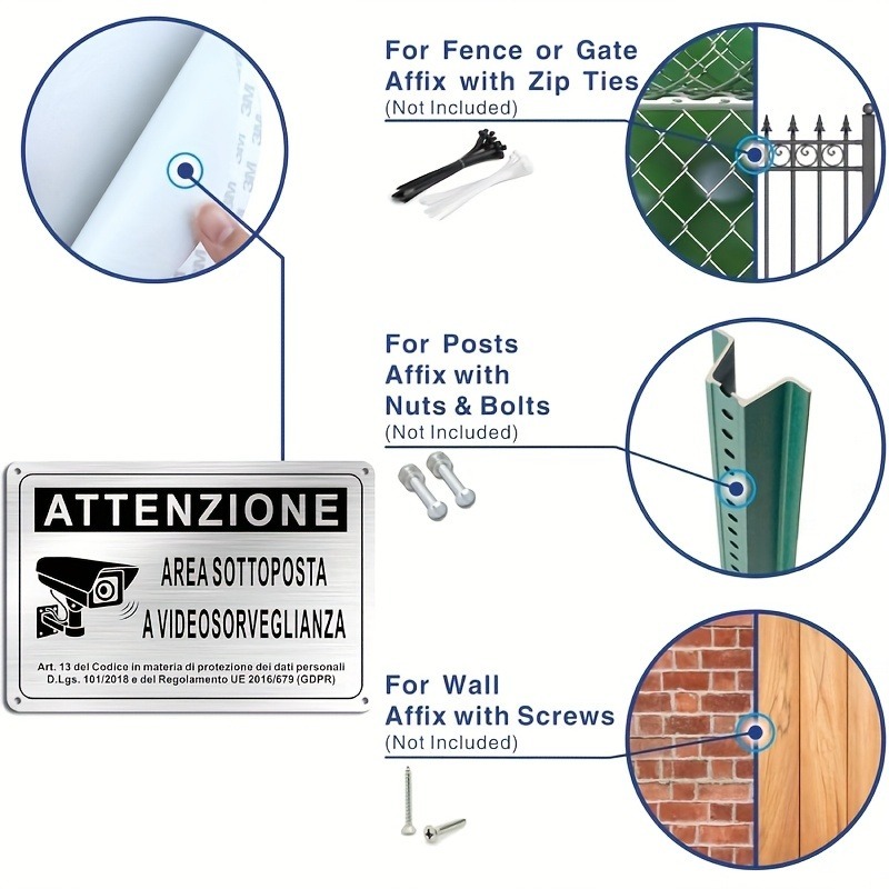 Panneau de signalisation de sé - Home Security With Camera avis et prix