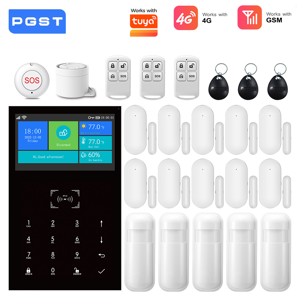Système d'alarme WiFi GSM 4G c - Home Security System Installation avis et prix