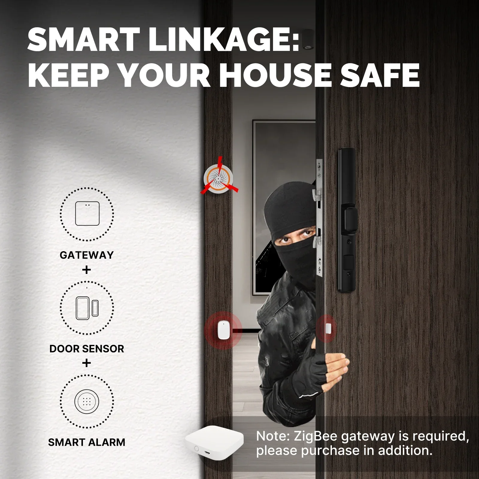 MOES – détecteur d'ouverture d - Home Security System Installation avis et prix
