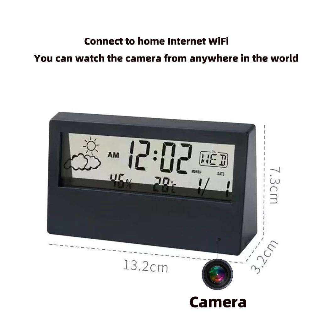 Caméra horloge WiFi 4K avec dé - Hidden Camera Clock avis et prix