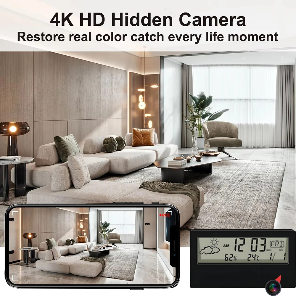 Nouvelle mini caméra WiFi HD 4 - Hidden Camera Clock avis et prix